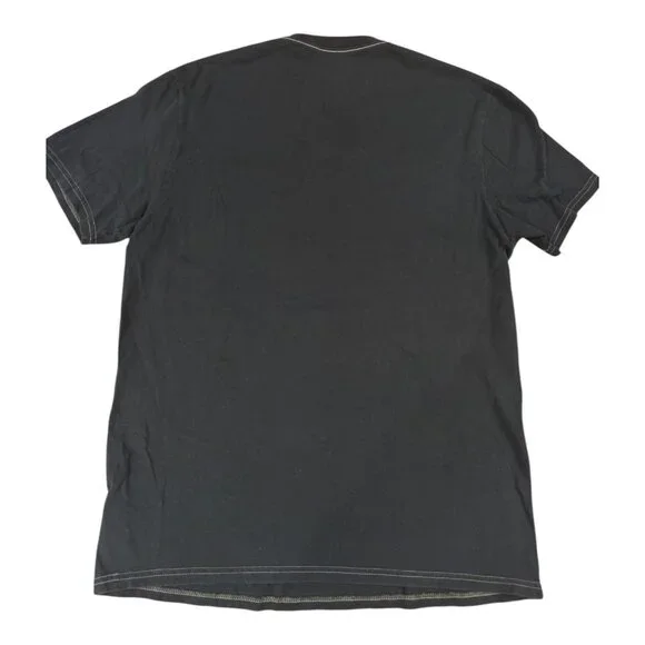 DKNY Jeans NYC Crest Graphic Tee XL Black Tribeca SoHo Village V-Neck - Picture 4 of 8